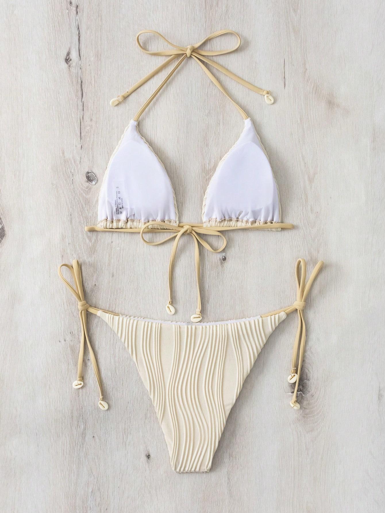 kremowy dół od bikini