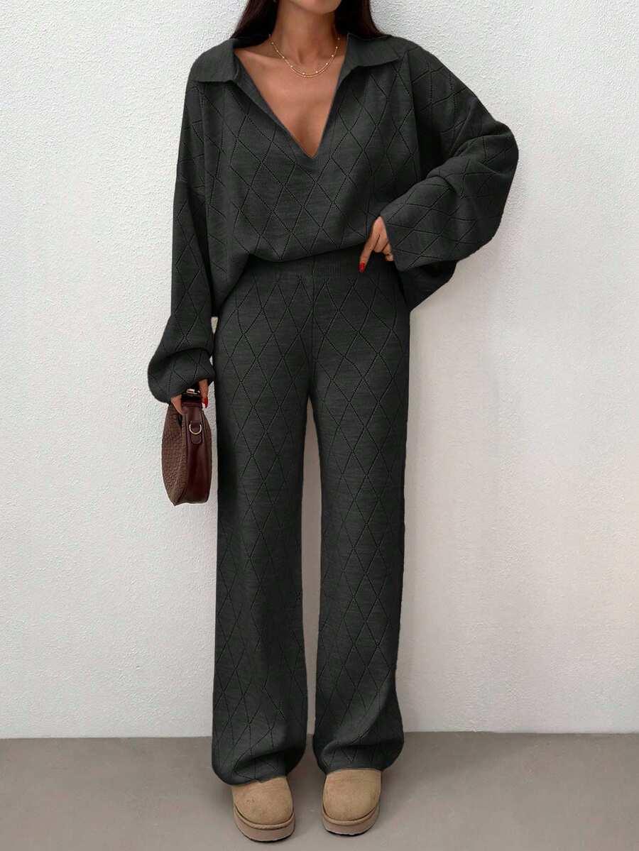 KOMPLET SWETER SPODNIE