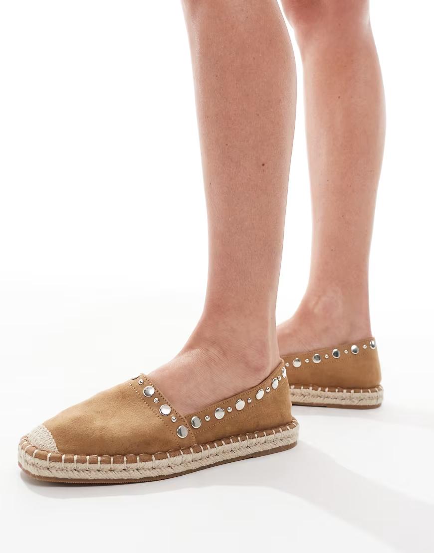 BRĄZOWE ESPADRYLE ZDOBIENIE