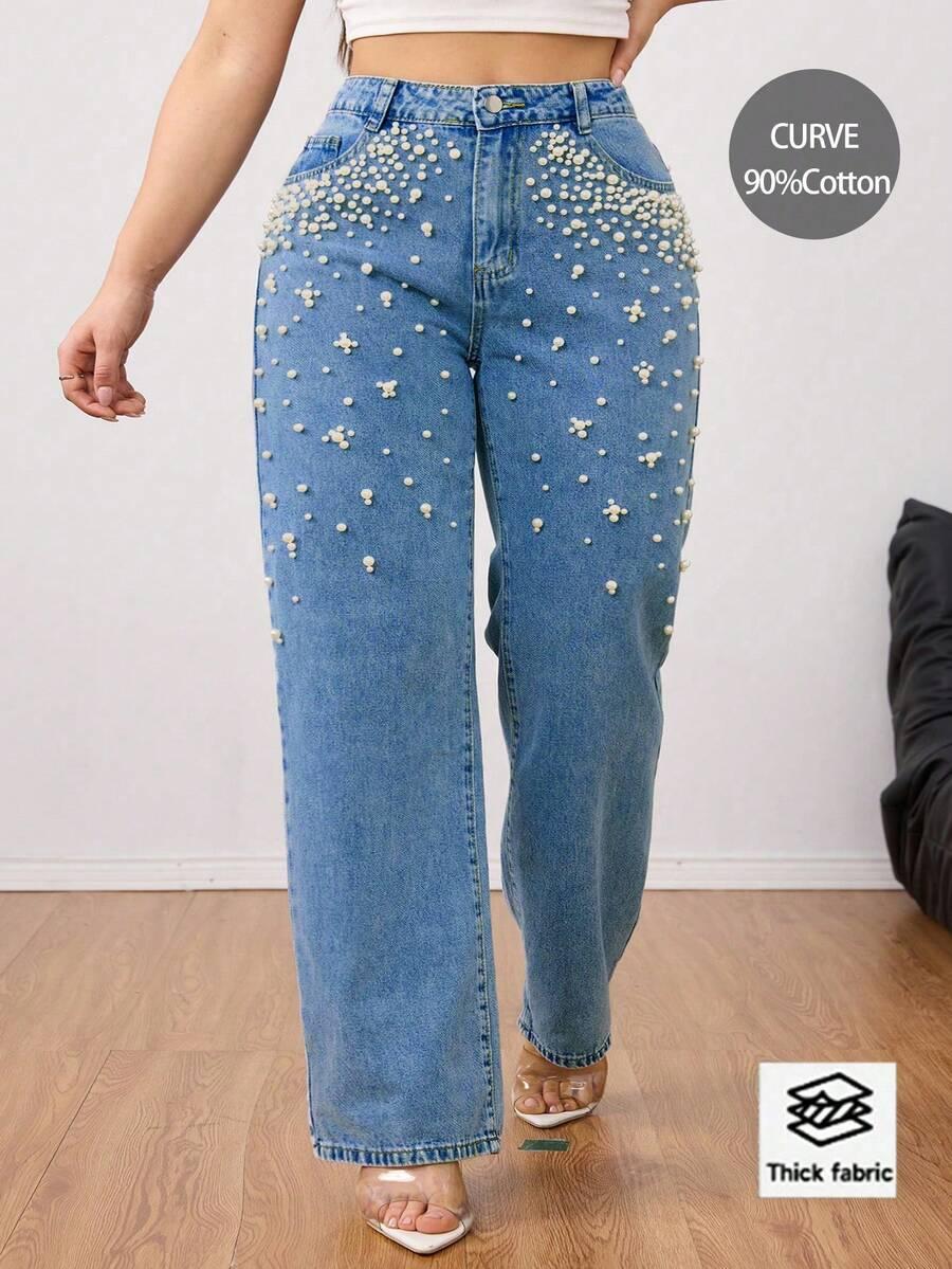 NIEBIESKIE SPODNIE JEANS