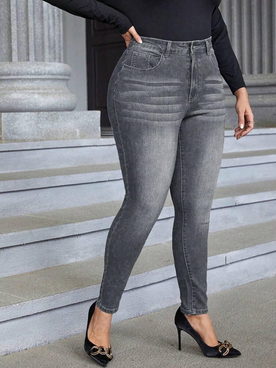 SPODNIE JEANSOWE RURKI