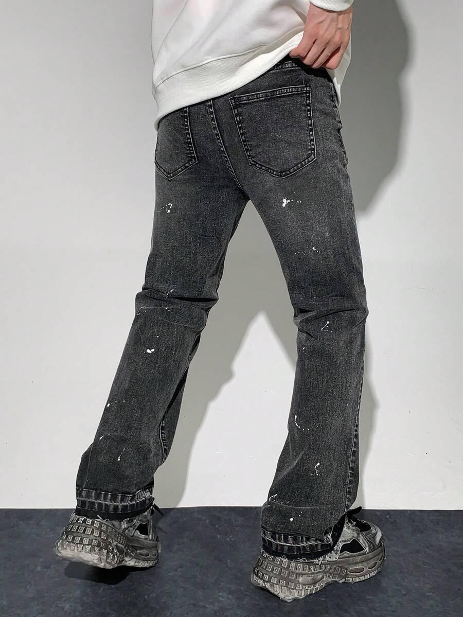 szare spodnie jeans 