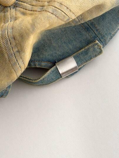 beret z daszkiem jeans