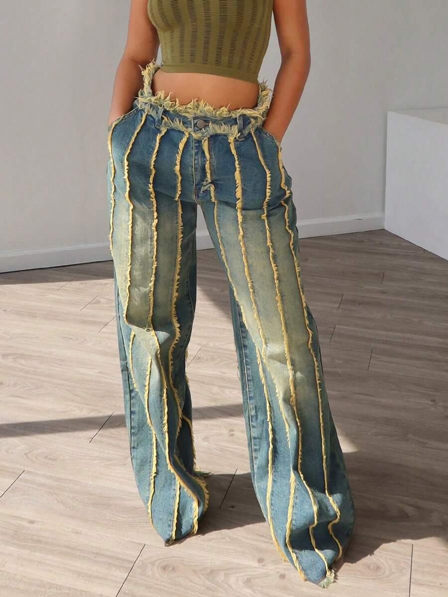 NIEBIESKIE SPODNIE JEANS 