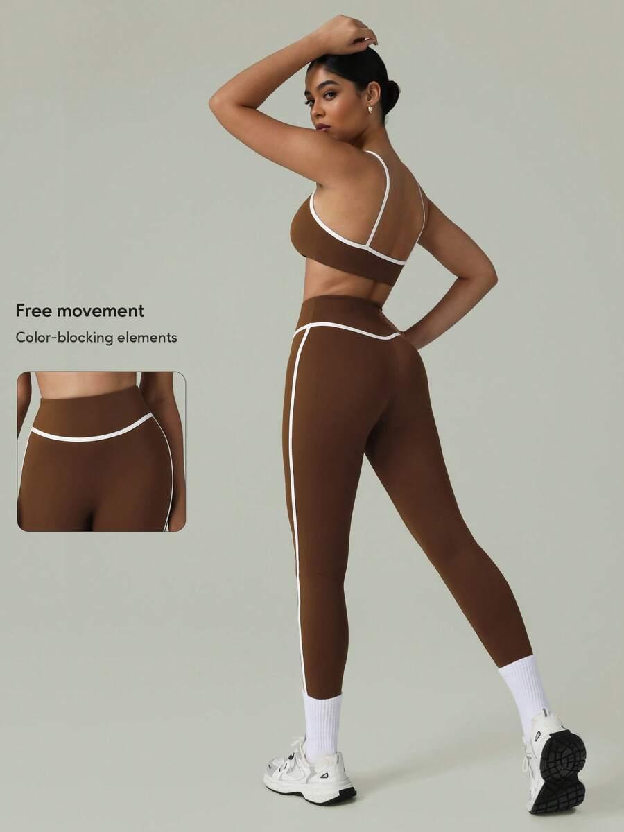 TOP LEGGINSY KOMPLET SPORTOWY