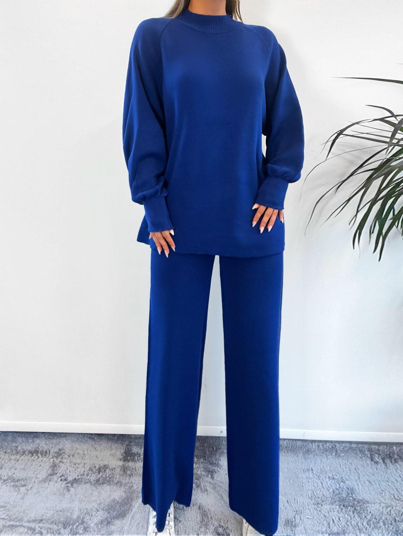komplet sweter spodnie