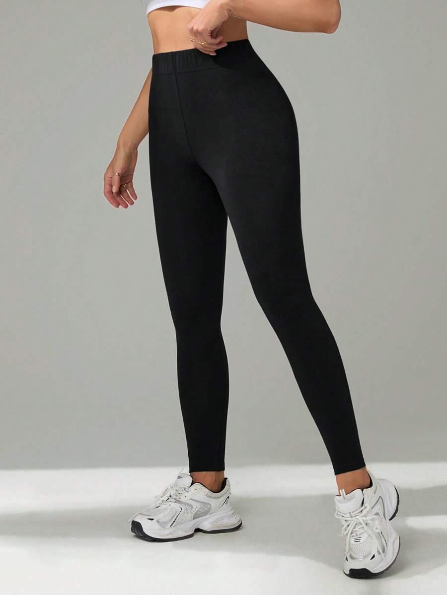 CZARNE LEGGINSY CASUAL