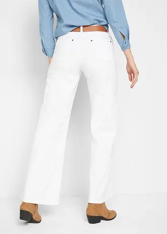 BIAŁE SPODNIE JEANS