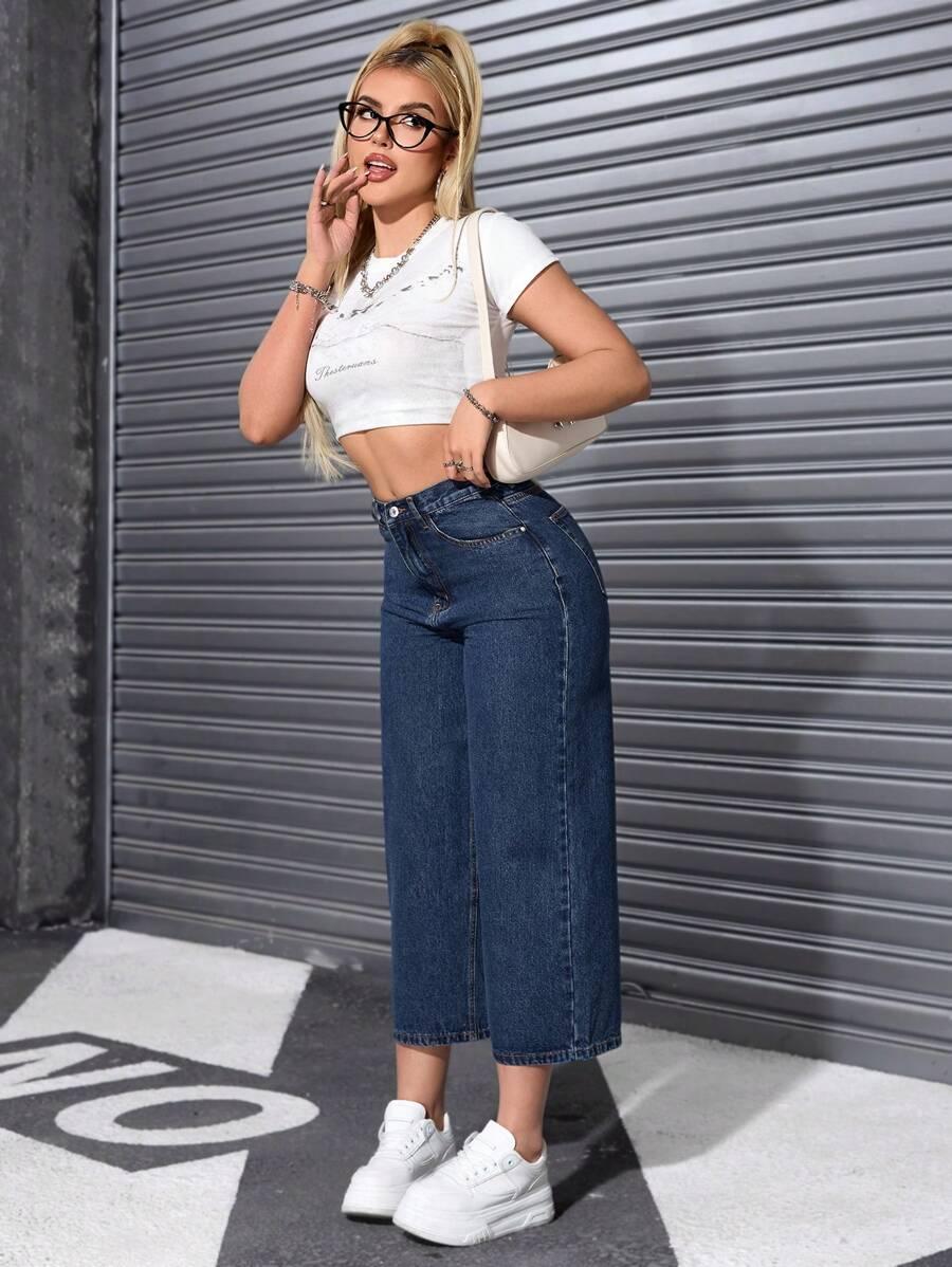 NIEBIESKIE SPODNIE JEANS