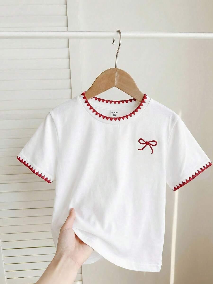 BIAŁY T-SHIRT OKRĄGŁY DEKOLT NADRUK
