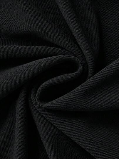 CZARNY T-SHIRT PRINT