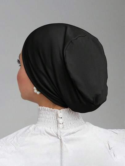 CZARNY TURBAN NA GŁOWĘ