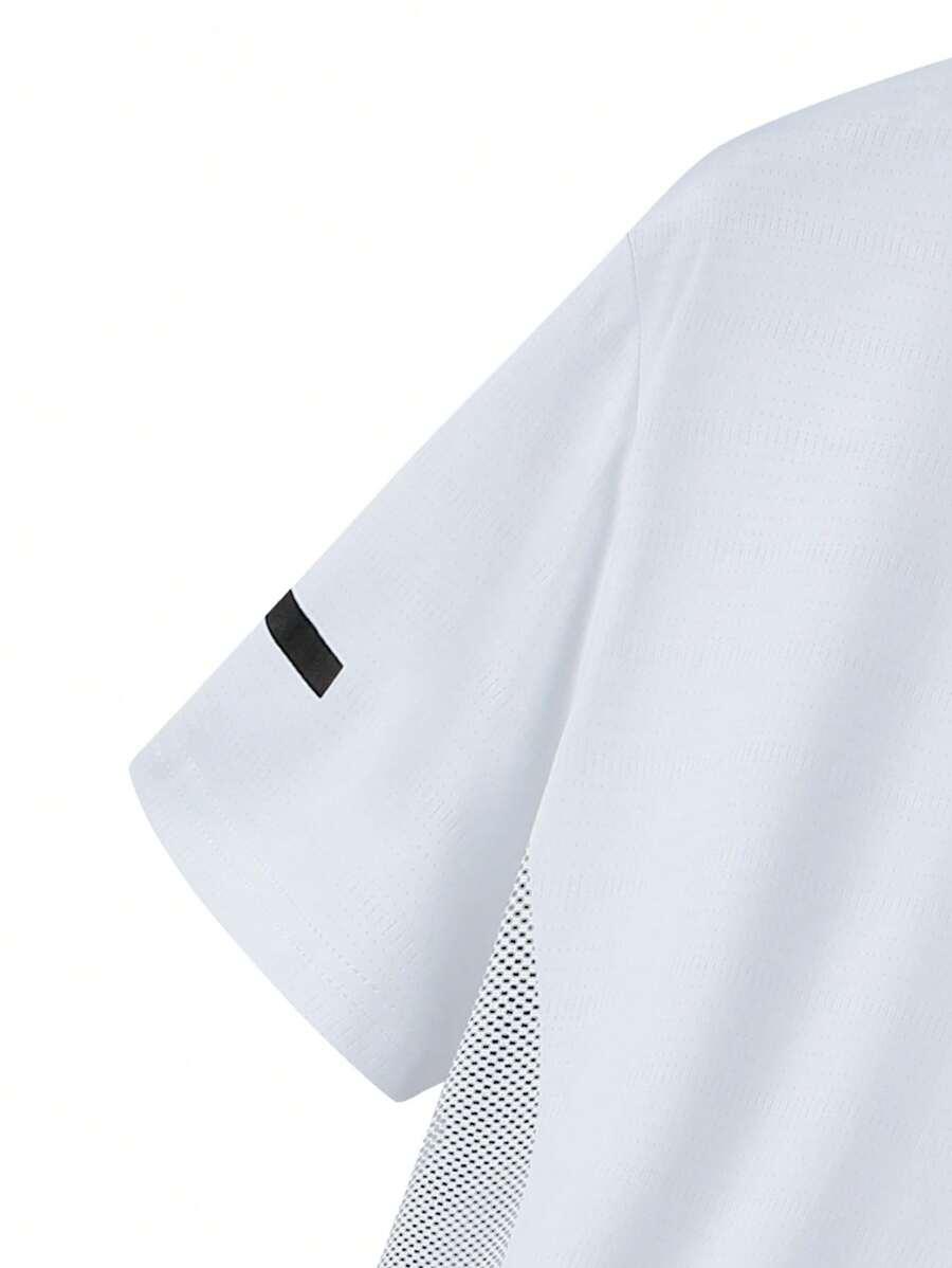 BIAŁY T-SHIRT SPORTOWY
