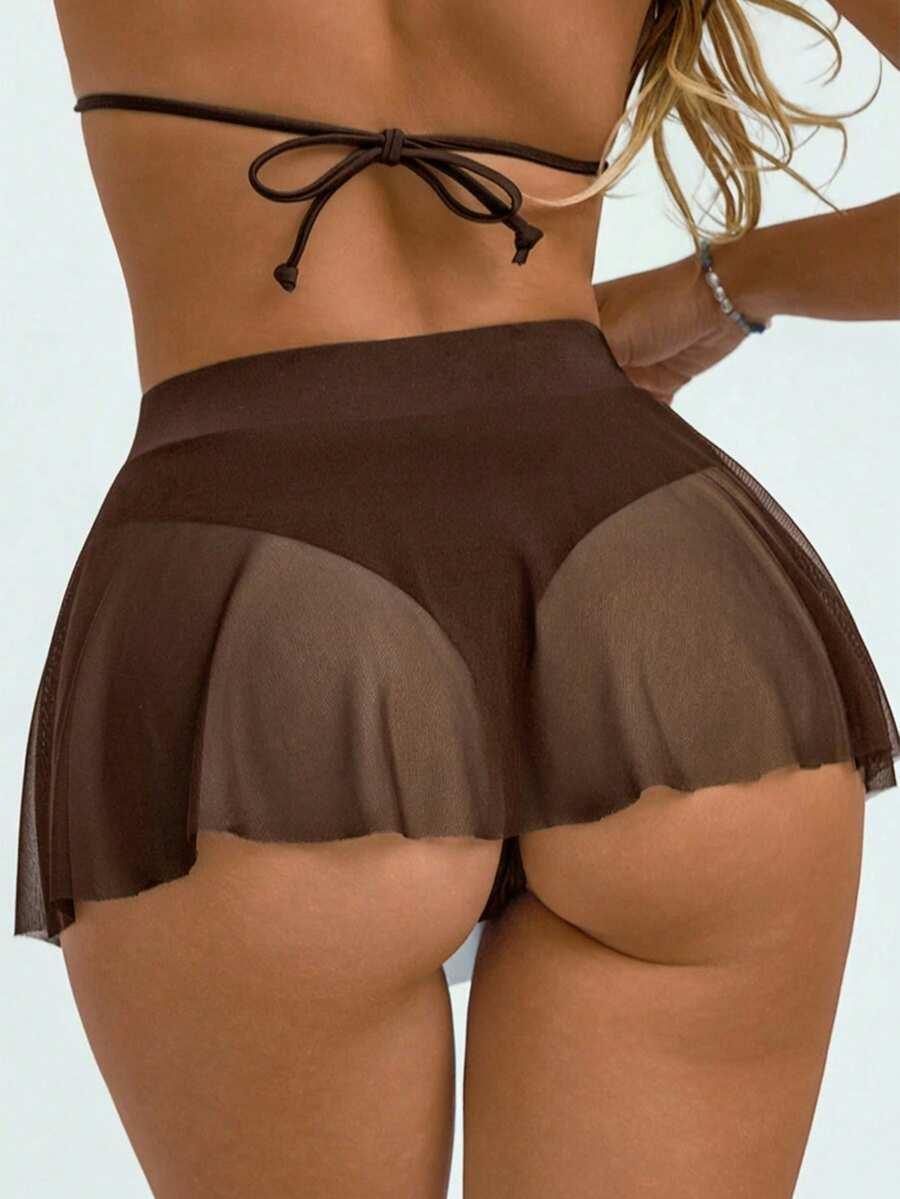 brązowy dół od bikini