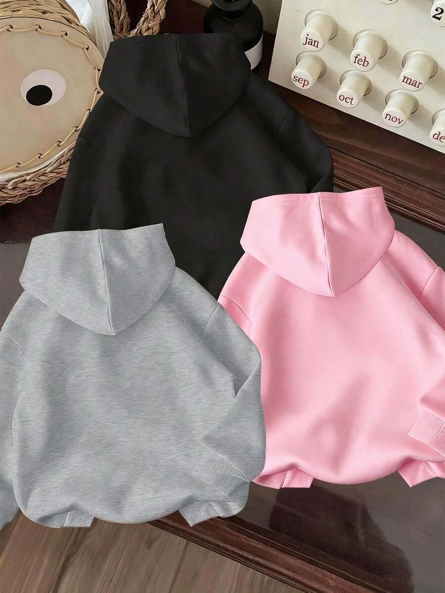 BLUZA Z KAPTUREM 3-PACK 