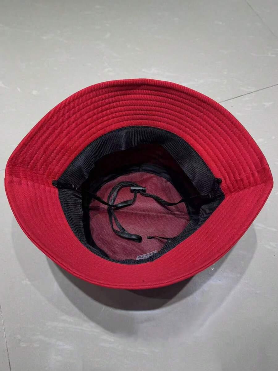 czerwony KAPELUSZ BUCKET