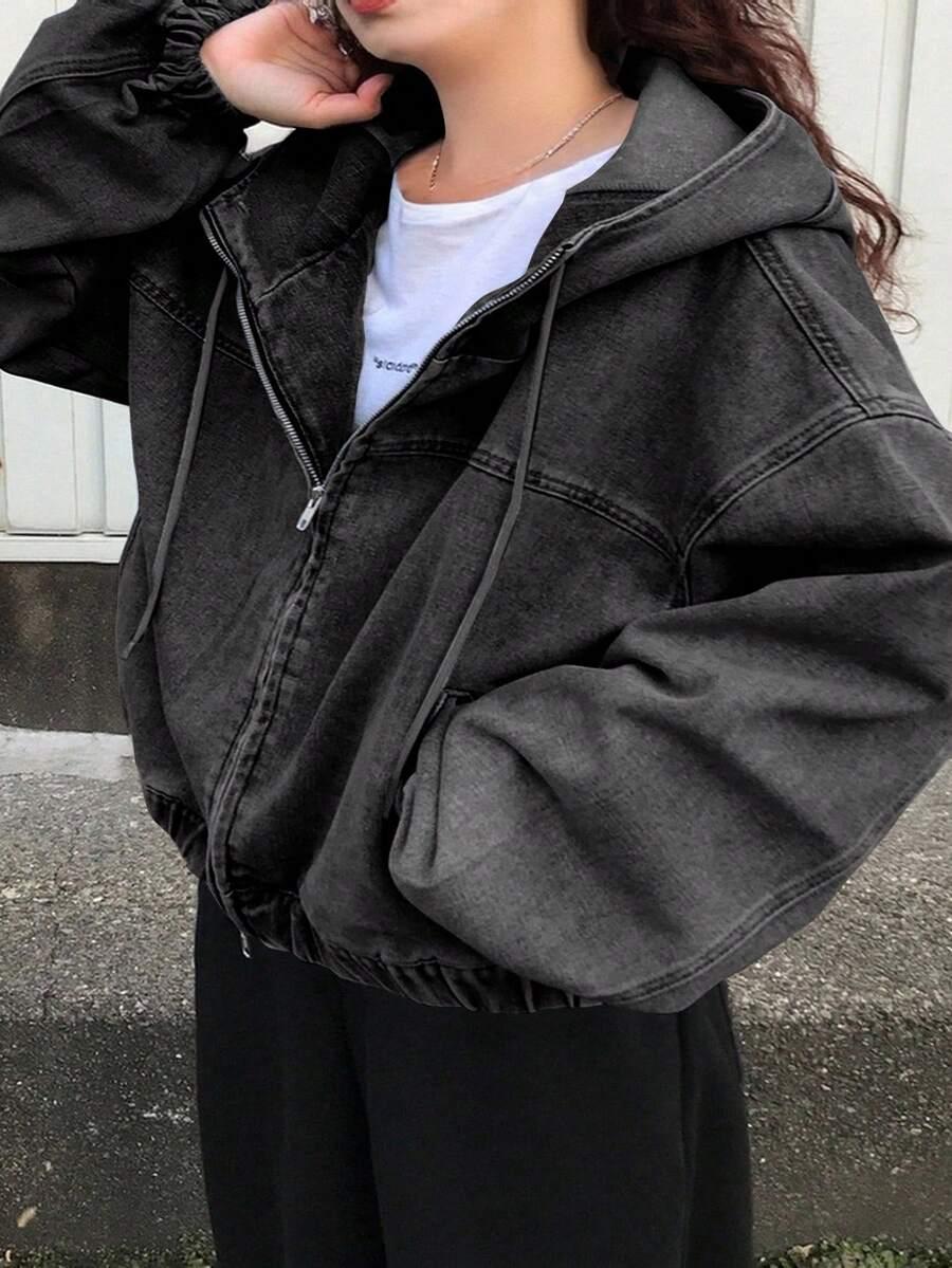 KURTKA JEANS kaptur