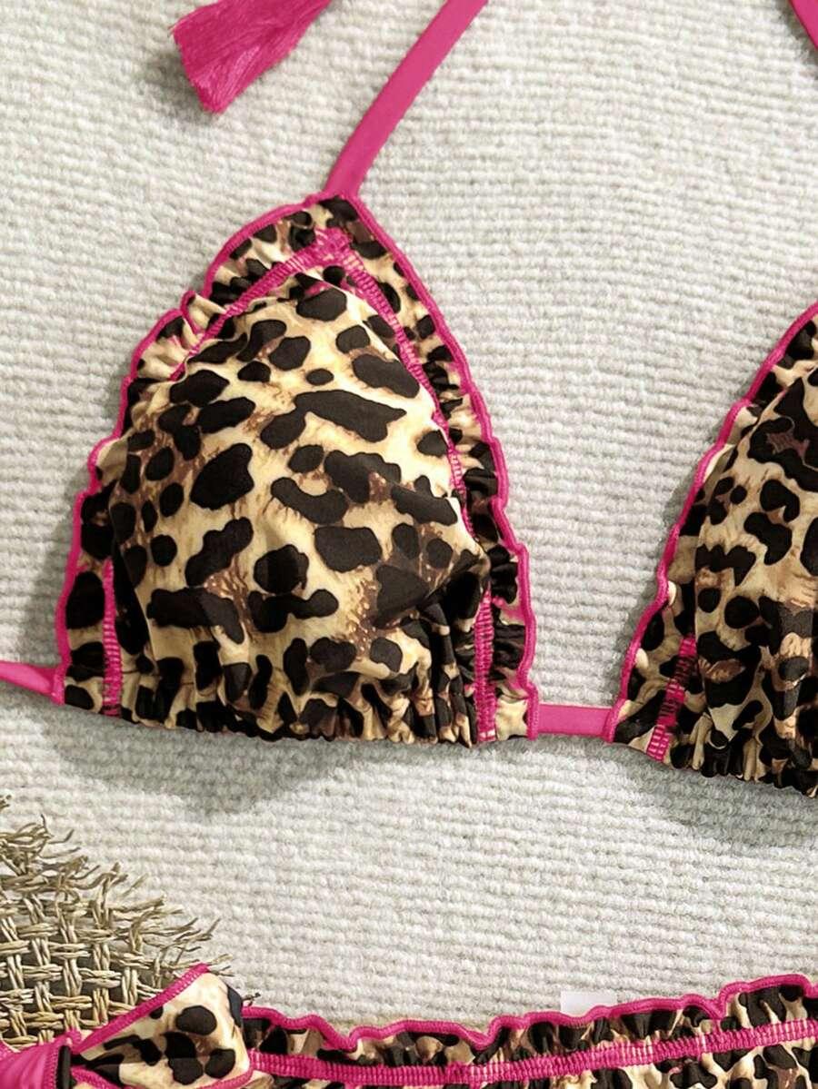 DWUCZĘŚCIOWY STRÓJ KĄPIELOWY ANIMAL PRINT