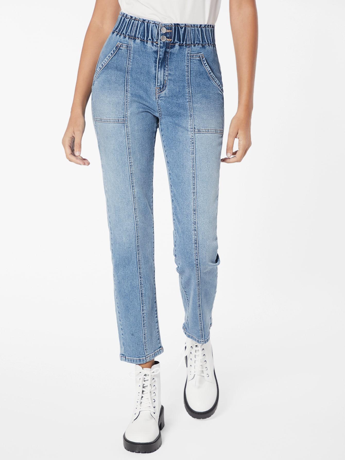 NIEBIESKIE SPODNIE JEANS