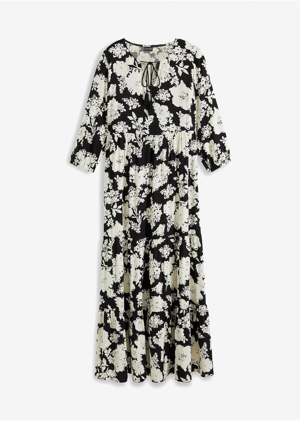 SUKIENKA MAXI W KWIATY