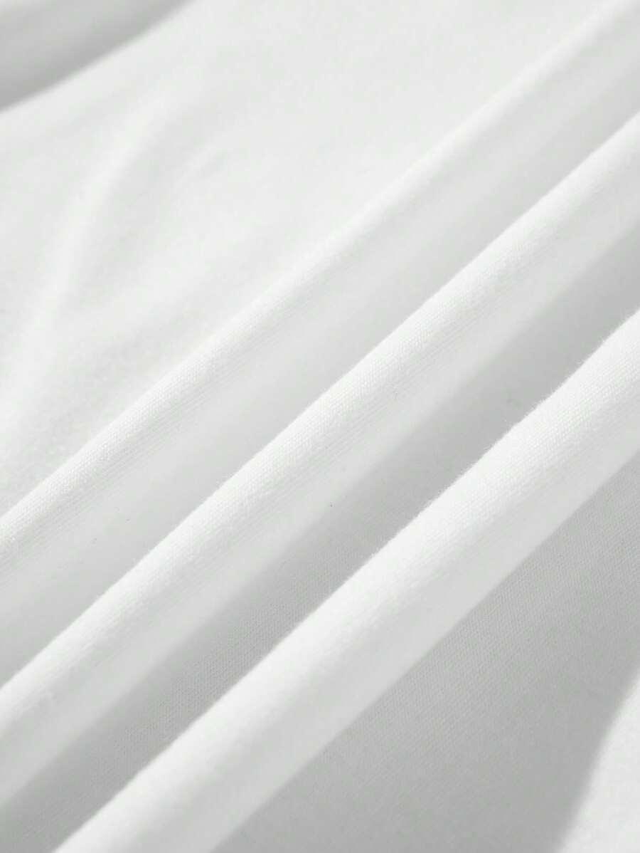 biały t-shirt print