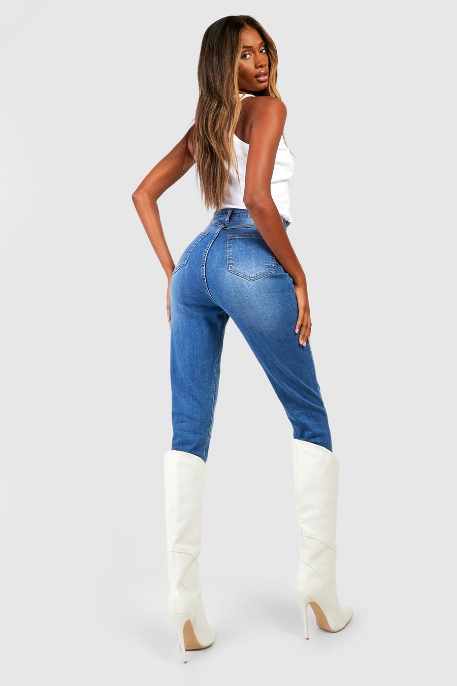JEANSY DAMSKIE RURKI Z WYSOKIM STANEM