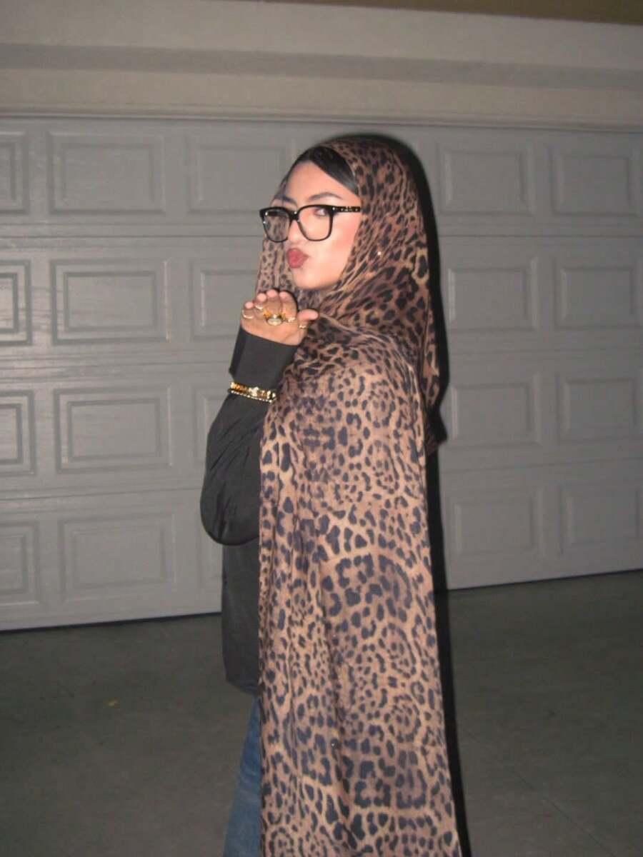 szal wzór leopard