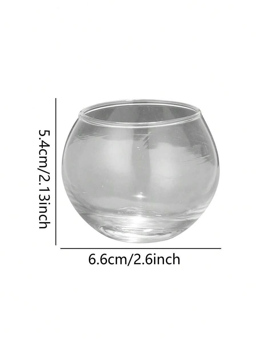 przezroczysty świecznik 3-pack
