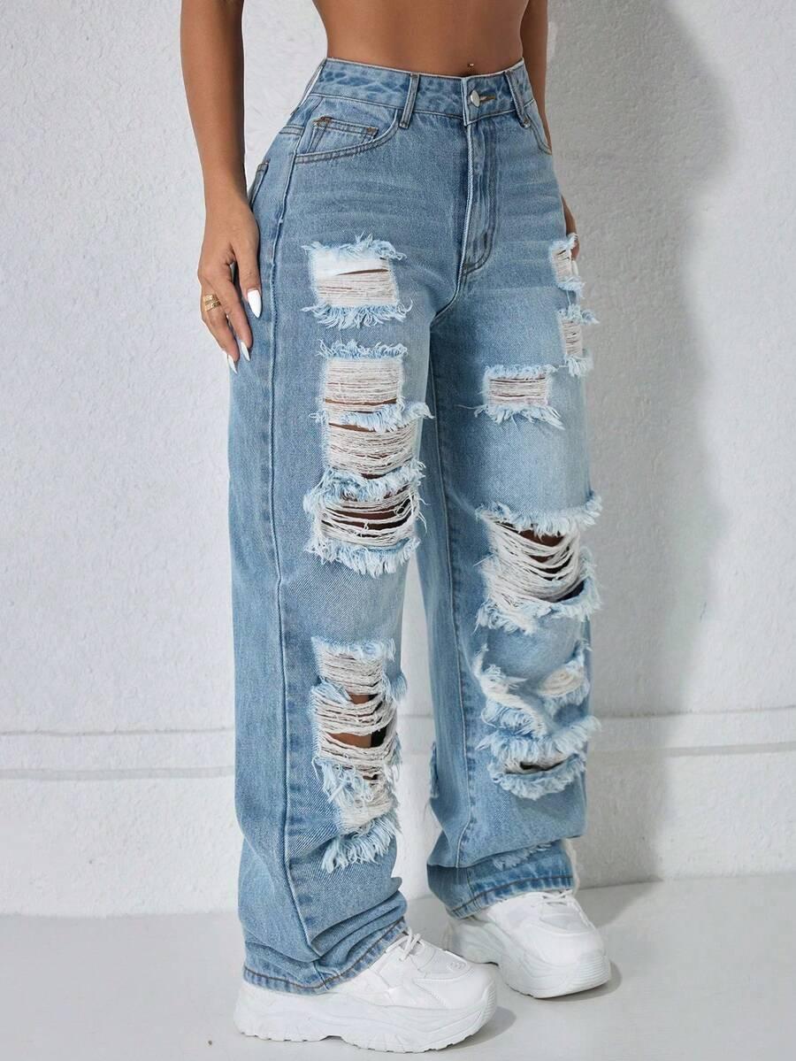 SPODNIE JEANS WYSOKI STAN