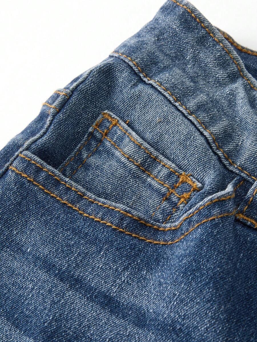 niebieskie jeansy casual