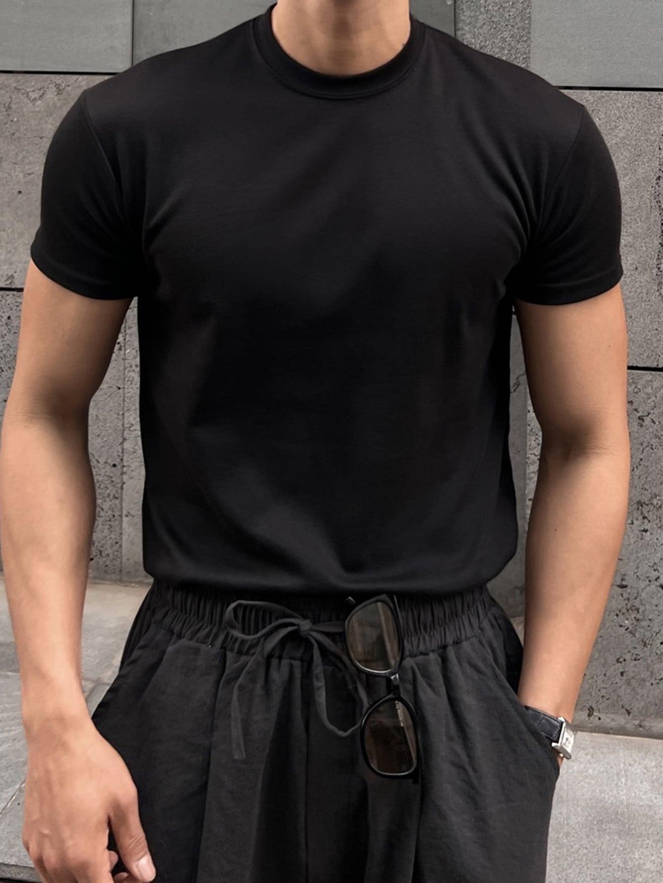 czarny T-SHIRT basic