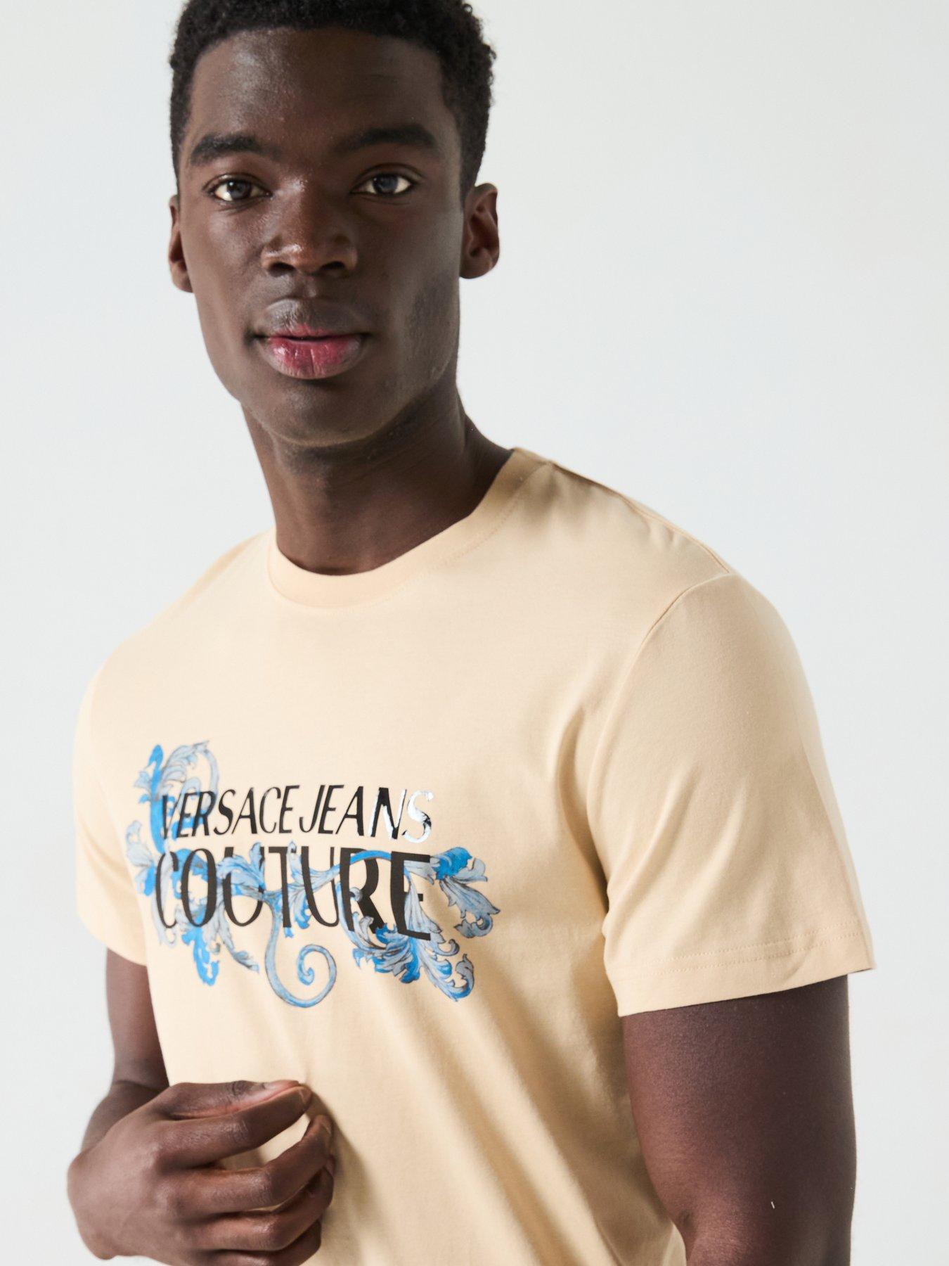 VERSACE JEANS COUTURE T-SHIRT LOGO SLIM FIT 78GAHC05