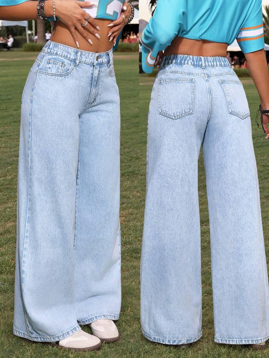 NIEBIESKIE SPODNIE JEANS
