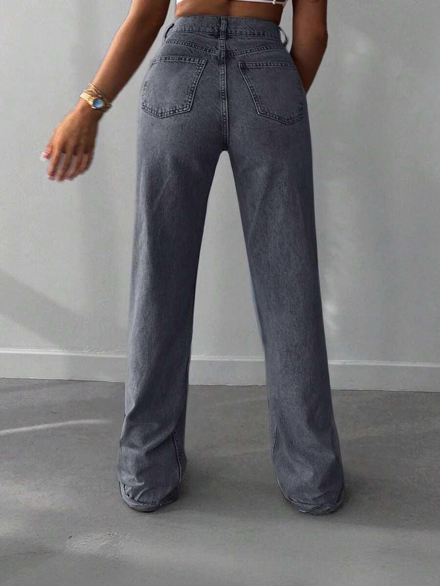 szare spodnie jeans