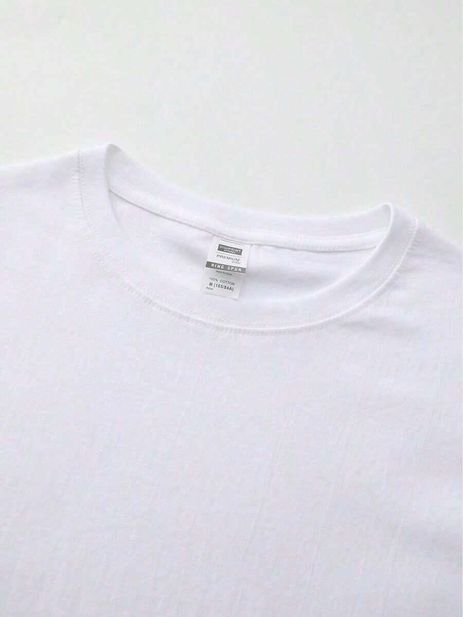 BIAŁY T-SHIRT print