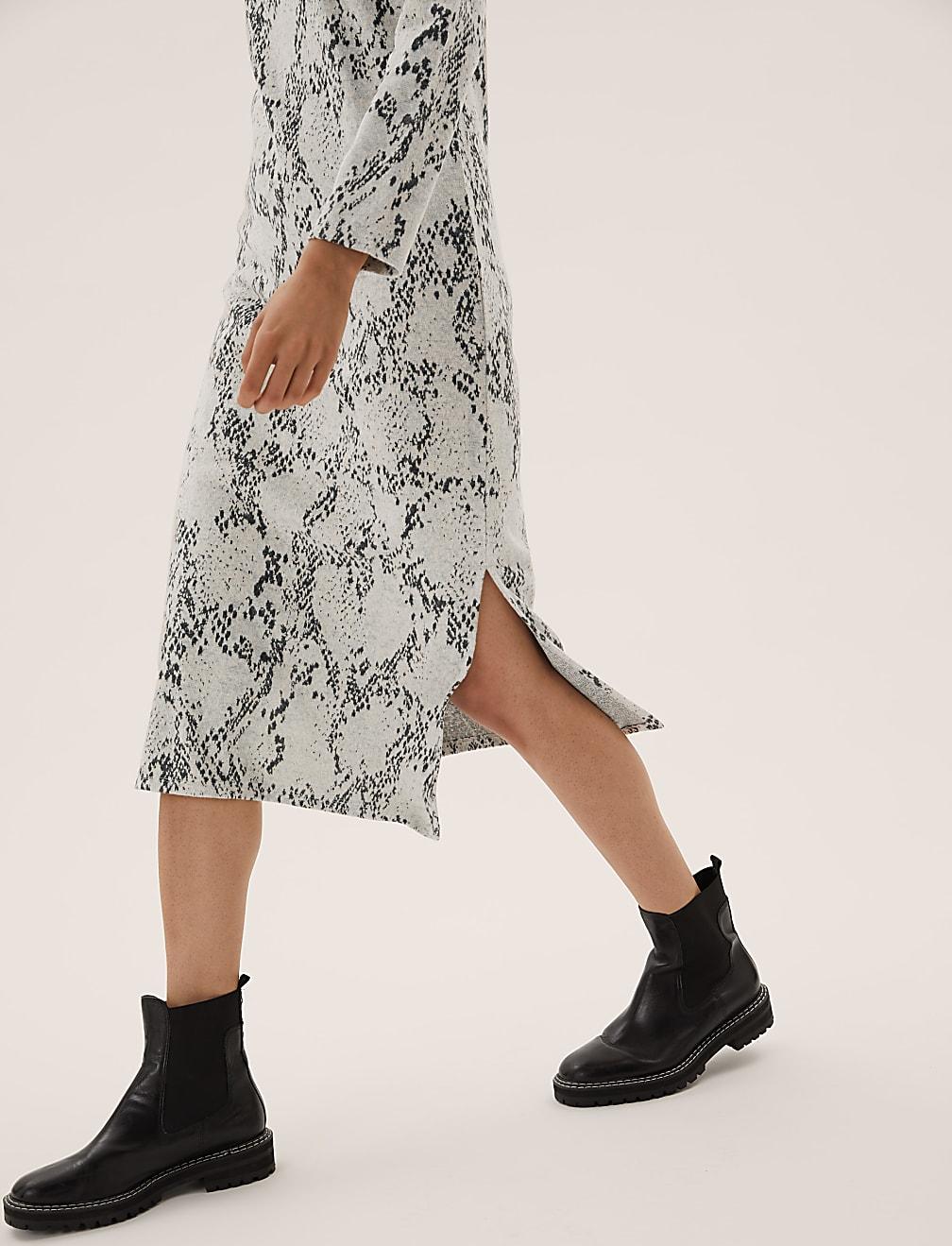 sukienka snake print T42-4787-T4