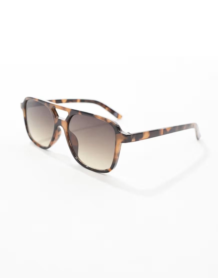 BRĄZOWE OKULARY PRZECIWSŁONECZNE ANIMAL PRINT