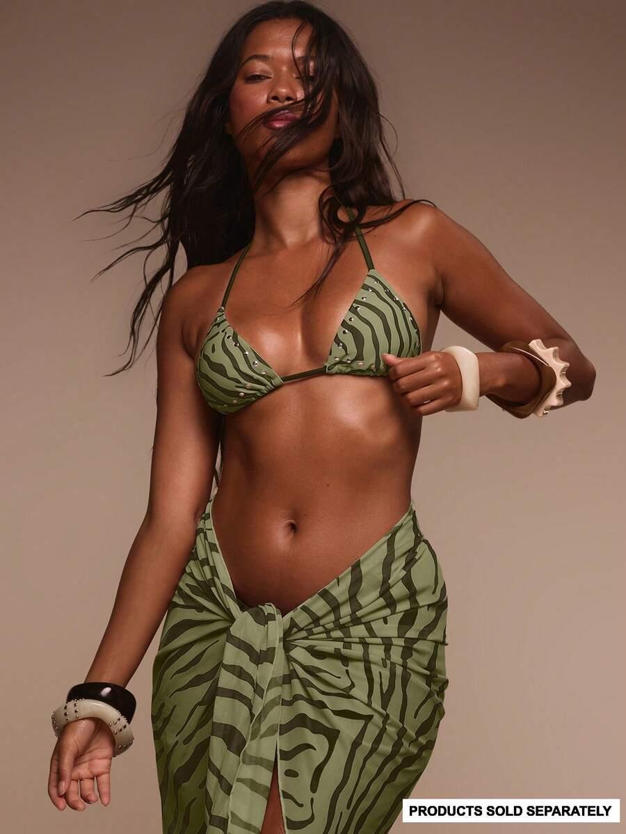 zielona GÓRA OD BIKINI animal print