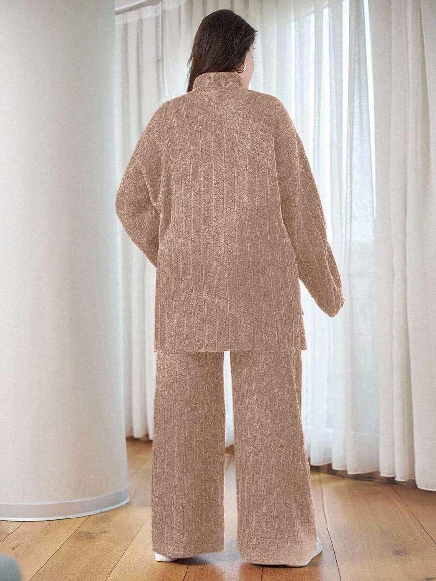SWETER SPODNIE KOMPLET 