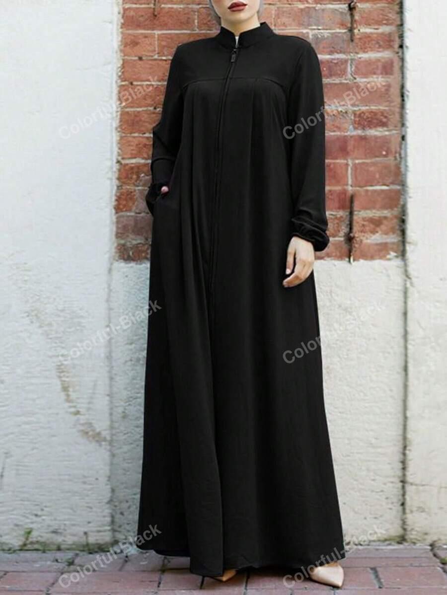 CZARNA MAXI SUKIENKA 