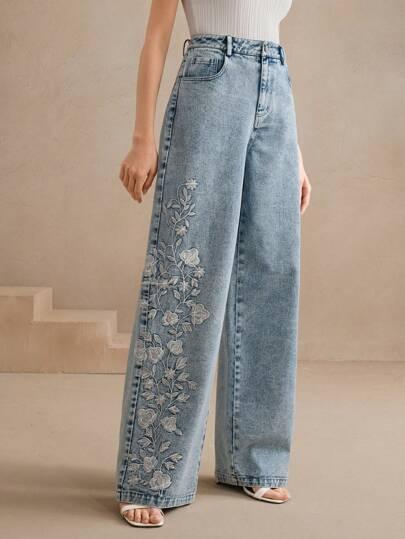 NIEBIESKIE SPODNIE JEANS
