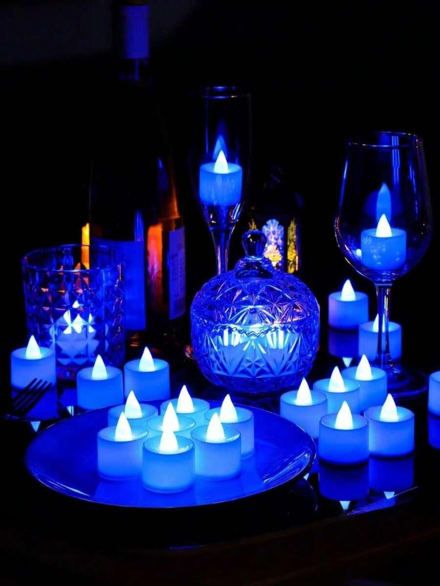 niebieskie lampki led 12szt.