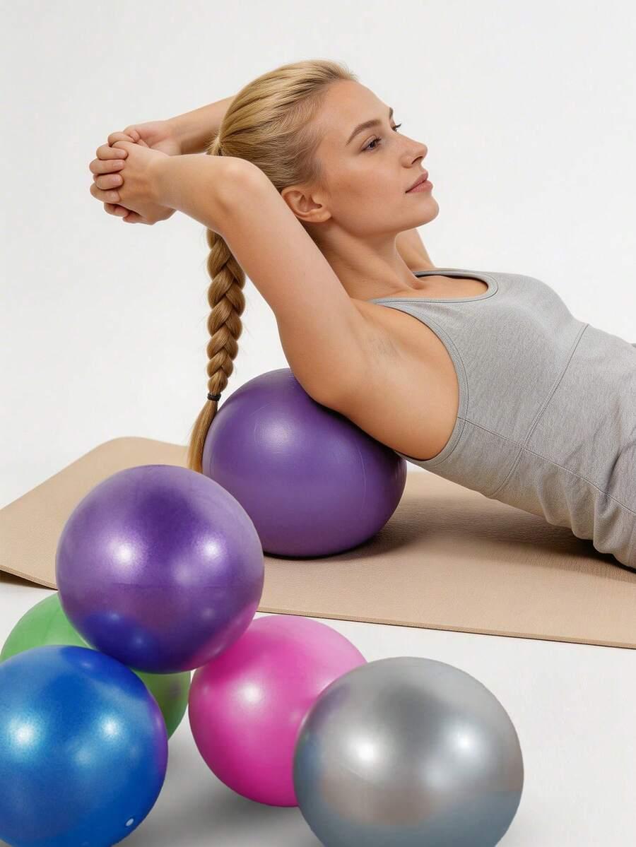 fioletowa piłka do pilatesu