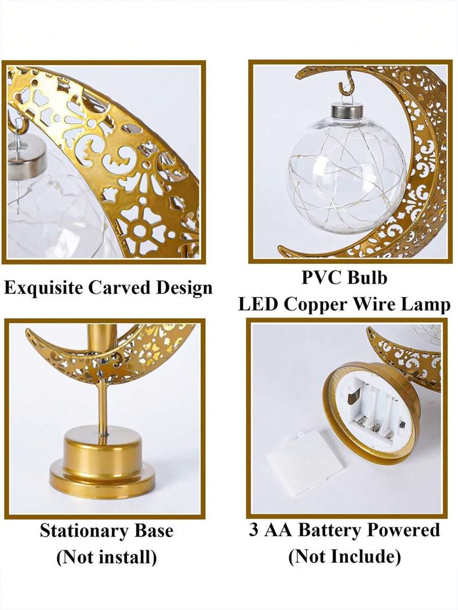lampa dekoracyjna w kształcie księżyca