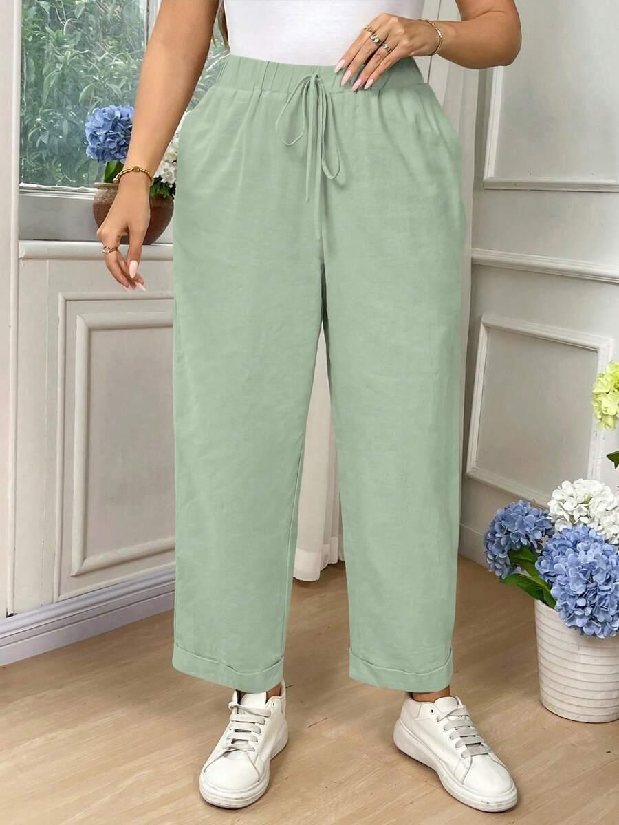 ZIELONE  SPODNIE CASUAL