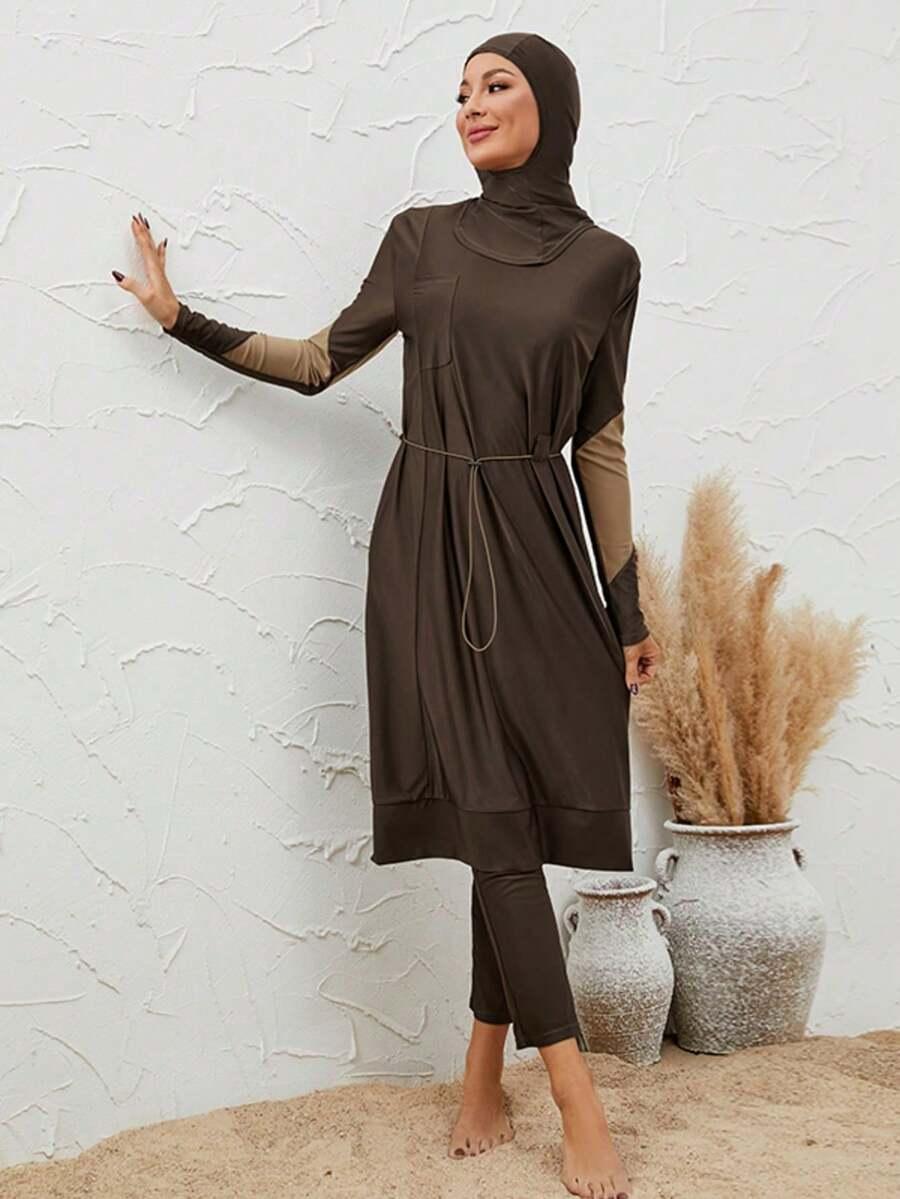 TRZYCZĘŚCIOWY STRÓJ KĄPIELOWY hijab KOMPLET