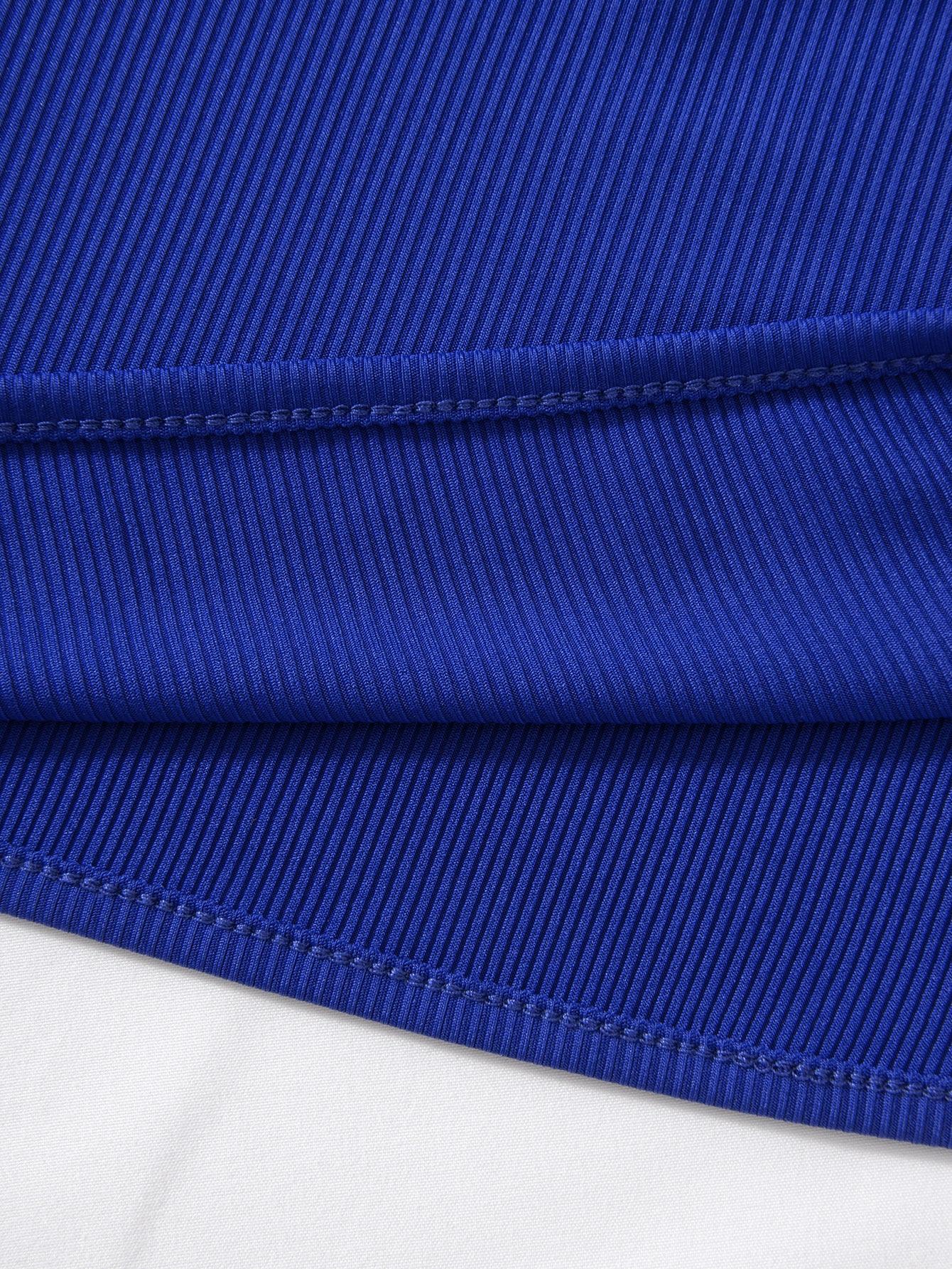 niebieski komplet body spodenki