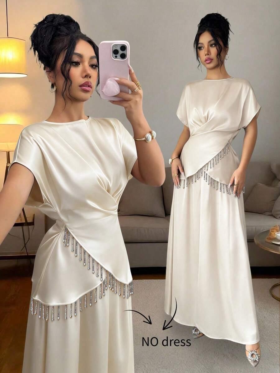 kremowa bluza zdobienie