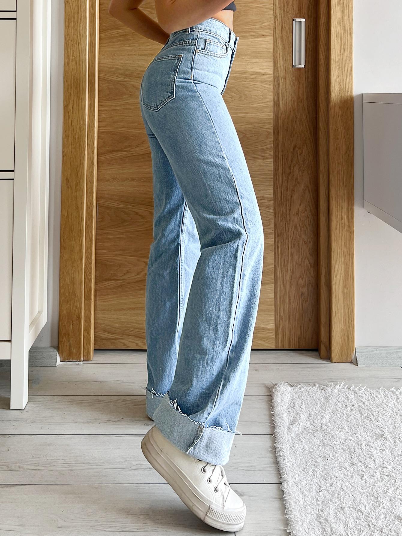 NIEBIESKIE SPODNIE JEANS 