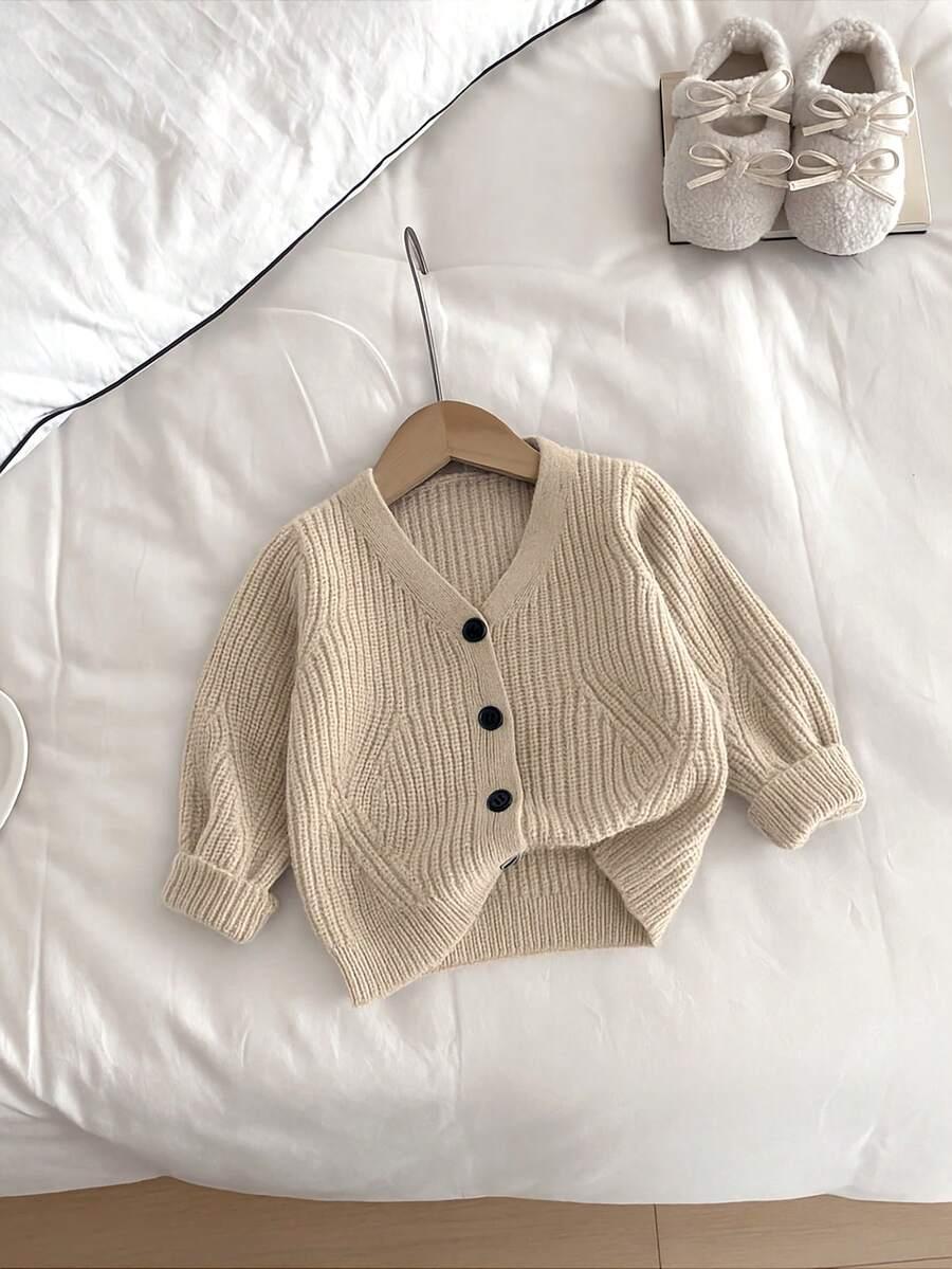 BEŻOWY SWETER KARDIGAN GUZIKI